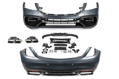 Body Kit S63 AMG (2018 Facelift) for Mercedes S-сlass W222 2013-2020 - image 3
