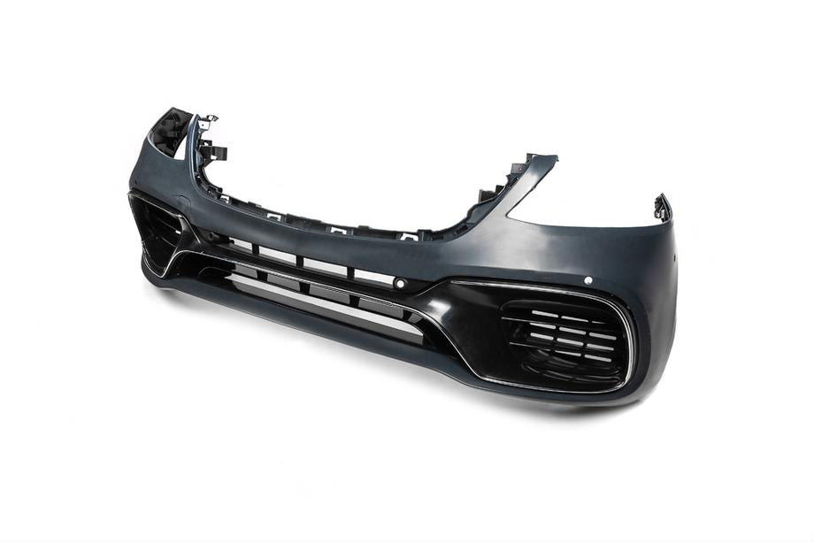 Front bumper assembly S63 AMG (2018-2022) for Mercedes S-сlass W222 2013-2020 - image 1