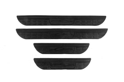 Door Sill Protectors DPT (2015-2021) (ABS) (4pcs) (matte black) for Mitsubishi Outlander 2012-2021 - image 2