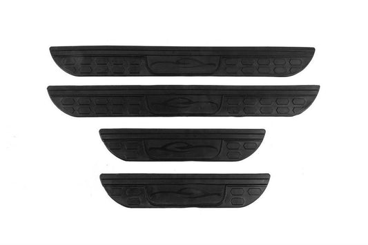 Door Sill Protectors DPT (2015-2021) (ABS) (4pcs) (matte black) for Mitsubishi Outlander 2012-2021 - image 2