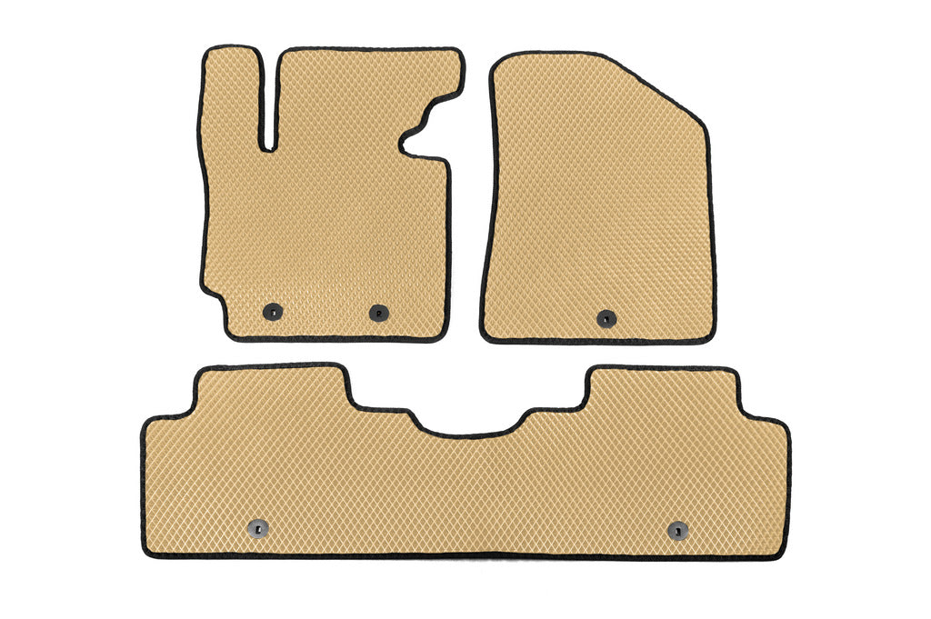 EVA Floor Mats (Beige) for Kia Soul II 2013-2018 - image 1