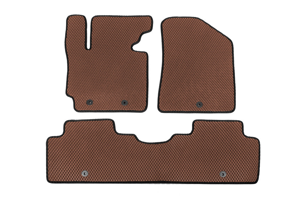 EVA Floor Mats (brick red) for Kia Soul II 2013-2018 - image 1
