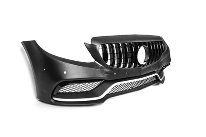 Body kit with Diffuser V1 (AMG C63-design 2014-2018) for Mercedes C-сlass W205 2014-2021 - image 3