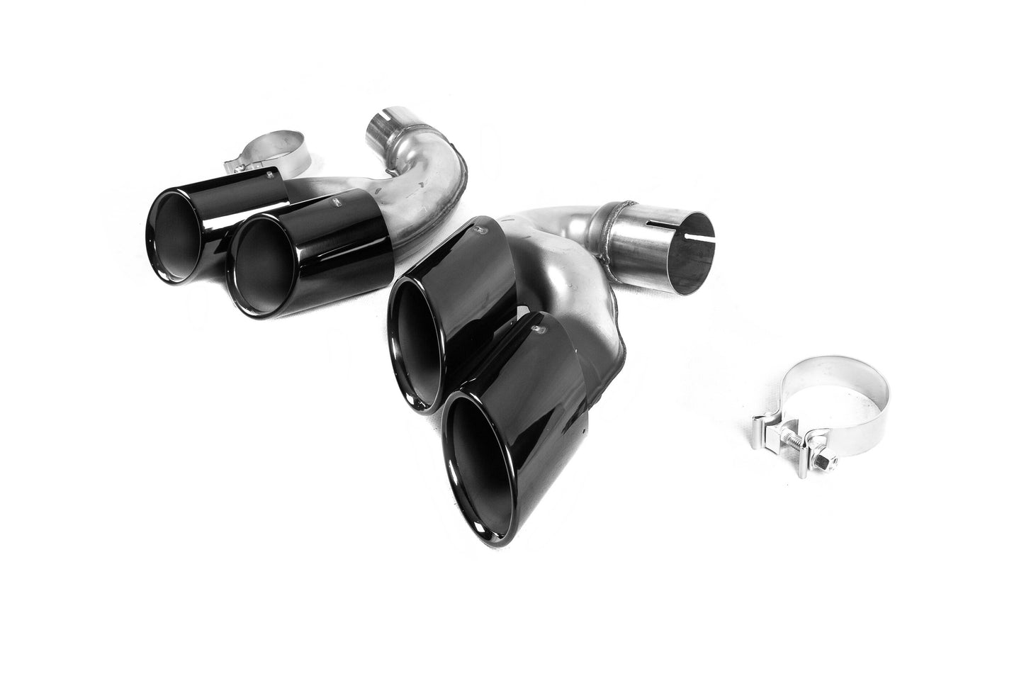 V1 Black exhaust tips in X5M F95 style for BMW X5 G05 2019–2026 - image 5