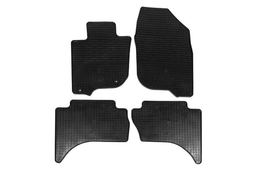 Rubber floor mats 2015-2018 (4 pcs, Stingray Premium) for Mitsubishi L200 2015-2024 - Reelken Auto