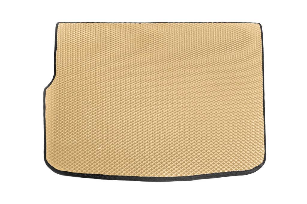 Trunk mat V2 (EVA, beige) for Volkswagen Touareg 2010-2018 - Reelken Auto