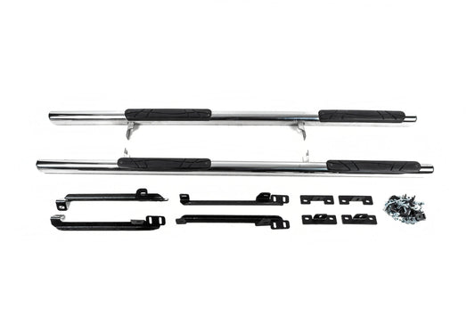 The side tube (2 PCs., stainless.) for Nissan Qashqai 2014-2021 - Reelken Auto