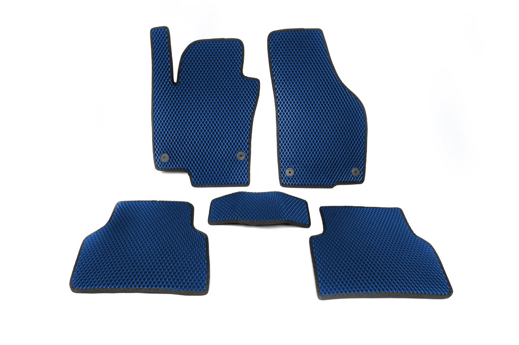 EVA Floor Mats (Blue) for Volkswagen Tiguan 2007-2016 - image 1