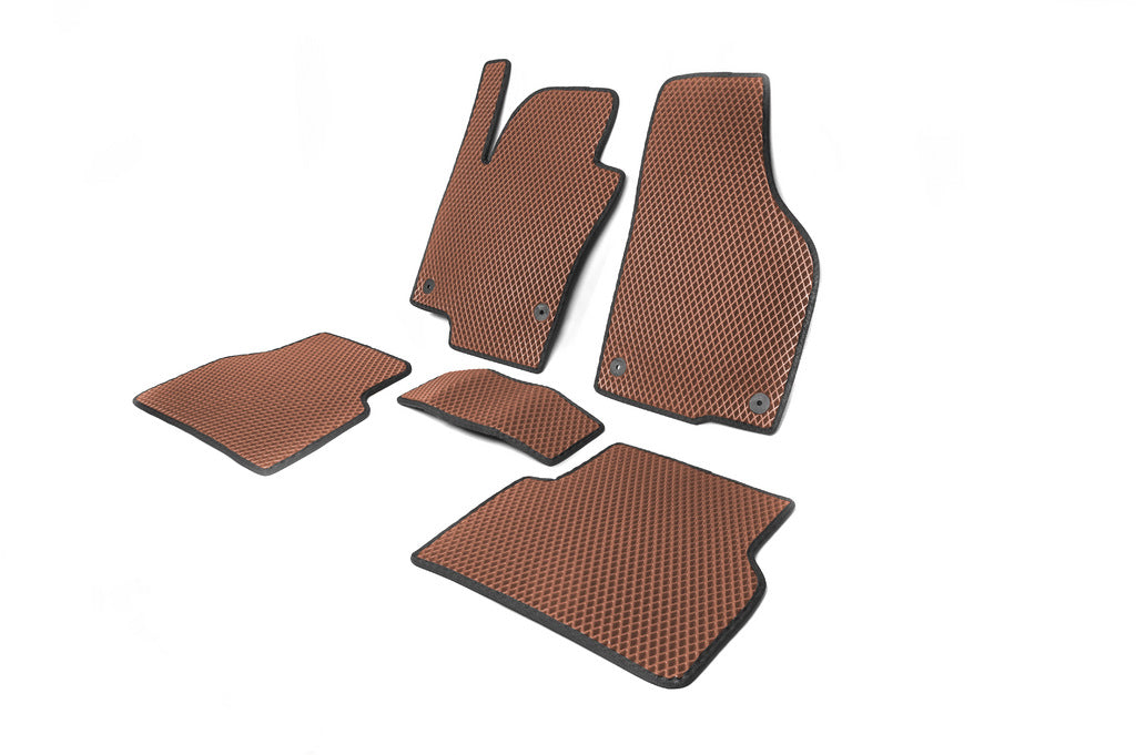 EVA Floor Mats (Brown) for Volkswagen Tiguan 2007-2016 - image 2