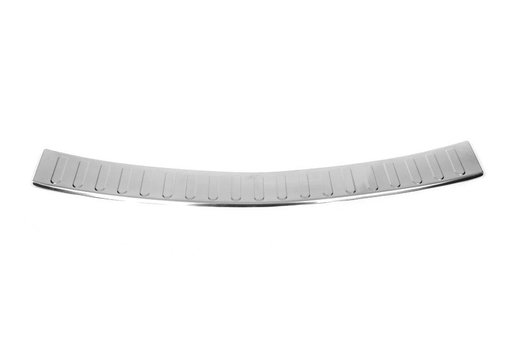 Cover on the rear bumper V-1 Carmos (SW, stainless steel) for Opel Astra J 2009-2015 - Reelken Auto
