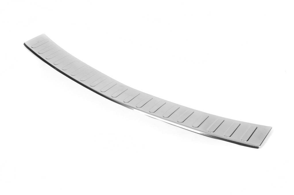 Cover on the rear bumper V-1 Carmos (SW, stainless steel) for Opel Astra J 2009-2015 - Reelken Auto