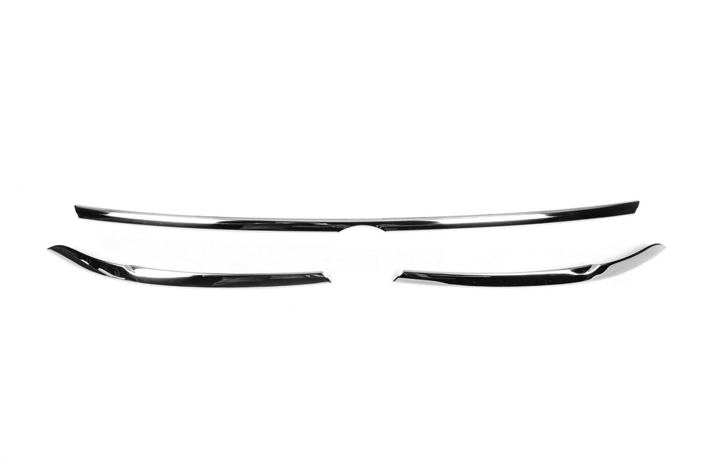 Trim covers for grille edge and headlights 2016-2020 (3 pcs, stainless steel) for Volkswagen Tiguan 2016-2023 - image 2