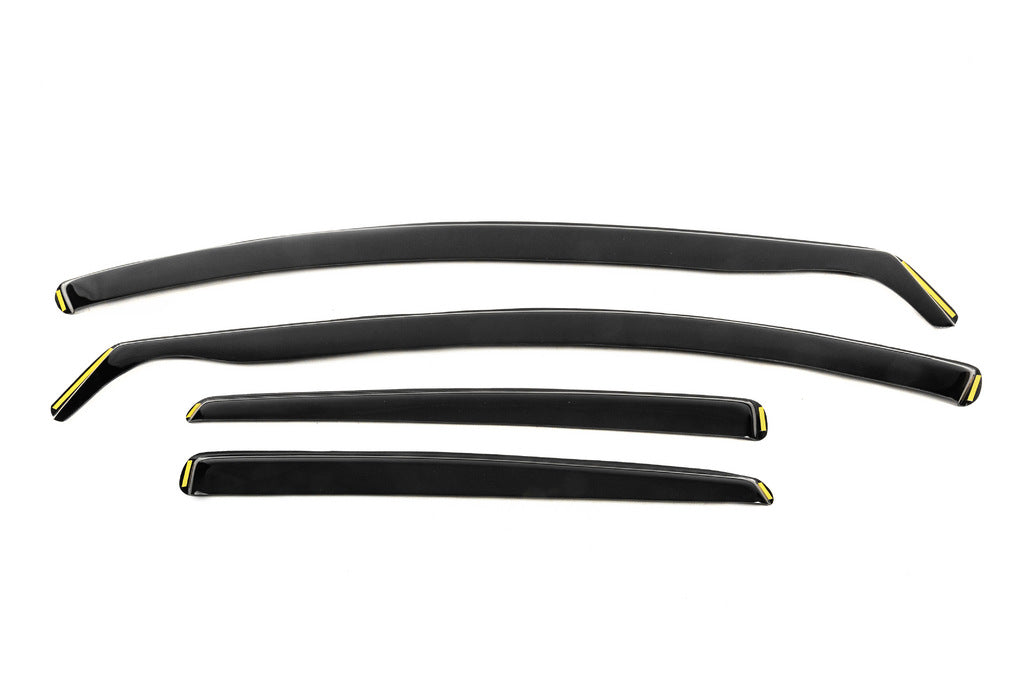 Insert windbreakers (semi-transparent, 4 pcs, Esa) for Seat Leon 2013-2020 - image 1