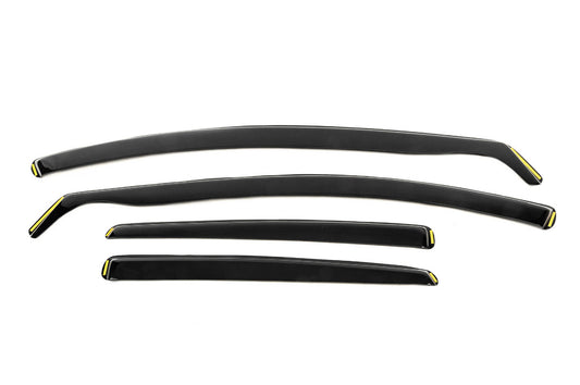In-channel window deflectors (HB, smoke, 4 pcs, Esa) for Seat Leon 2013-2020 - image 1
