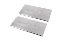 Interior door sill protectors Carmos V1 (2 pcs, stainless steel) for Citroen Jumper 2007-2025 - image 2