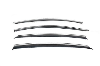 Window Deflectors with Chrome Trim HB (4 pcs, Niken) for Opel Astra K 2016-2021 - image 2