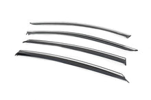 Window Deflectors with Chrome Trim HB (4 pcs, Niken) for Opel Astra K 2016-2021 - image 1