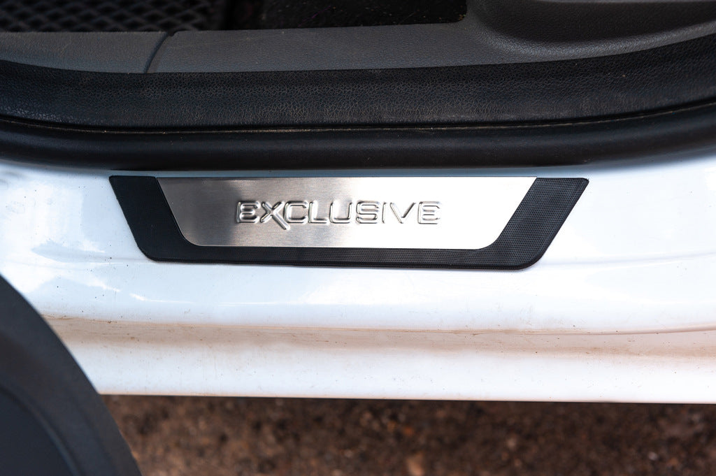 Chrome Door Sill Covers (Flexill, 4pcs) for Ford Focus II 2008-2011 - image 4