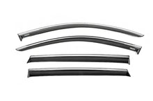 Window deflectors with chrome trim (4 pcs, Niken) for Kia Sorento IV MQ4 2020- - image 1