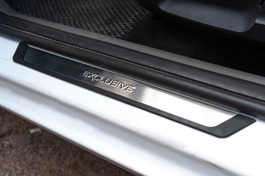 Chrome Door Sill Covers (Flexill, 4pcs) for Ford Focus II 2008-2011 - image 1