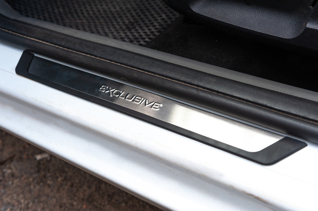 Chrome Door Sill Covers (Flexill, 4pcs) for Ford Focus II 2008-2011 - image 1