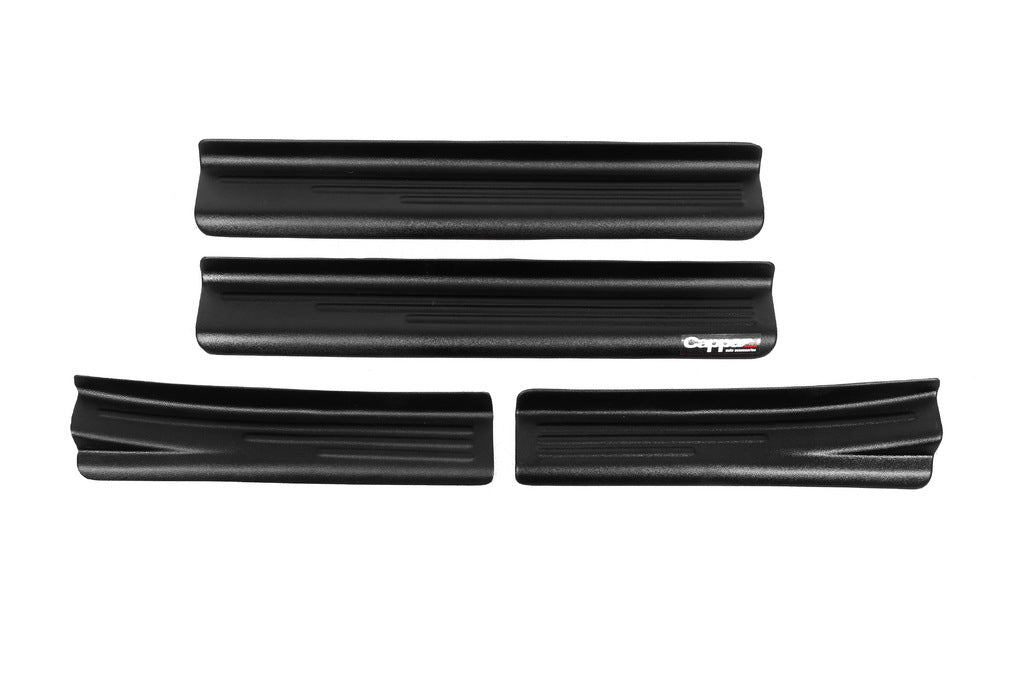 Interior door sill protectors EuroCap (4 pcs, ABS) for Dacia Duster 2008-2018 - image 1