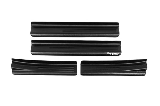Interior door sill protectors EuroCap (4 pcs, ABS) for Dacia Duster 2008-2018 - image 1