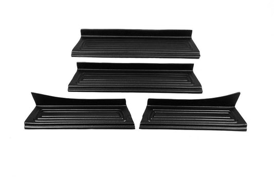 Linings on internal thresholds EuroCap (4 pcs., ABS) for Renault Captur 2013-2019 - Reelken Auto