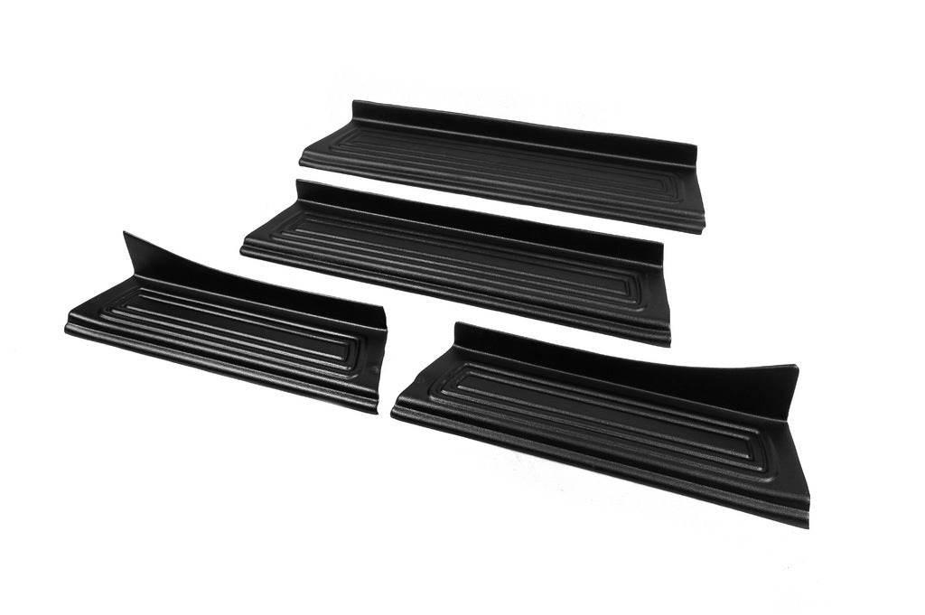 Linings on internal thresholds EuroCap (4 pcs., ABS) for Renault Captur 2013-2019 - Reelken Auto
