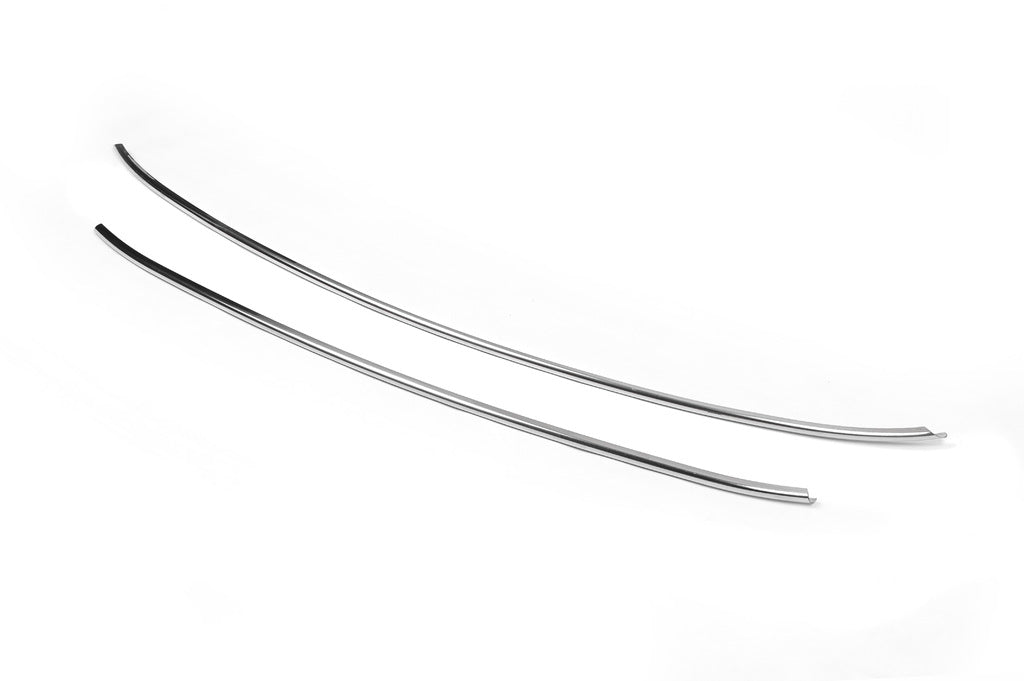 Strips for lower grille (2 pcs, stainless steel) for Nissan Qashqai 2010-2014 - image 3