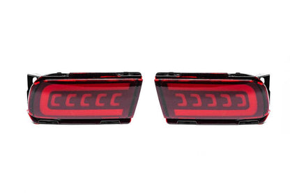 Rear LED lights V2 (2 pcs., 2017-2023) for Toyota Land Cruiser Prado 150 - Reelken Auto