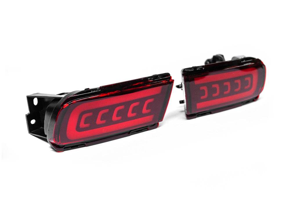 Rear LED lights V2 (2 pcs., 2017-2023) for Toyota Land Cruiser Prado 150 - Reelken Auto