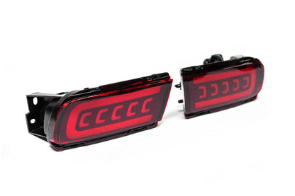 Rear LED lights V2 (2 pcs., 2017-2023) for Toyota Land Cruiser Prado 150 - Reelken Auto