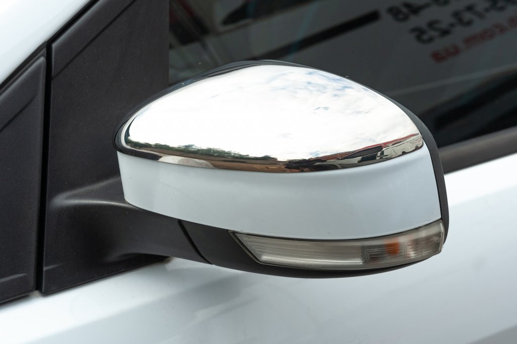 Mirror covers (2010-2014, 2 pcs., stainless steel) for Ford Mondeo 2008-2014 - image 3