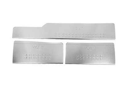 Interior door sill plates stainless steel Carmos V3 (3 pcs) for Volkswagen LT 1995-2006 - image 1