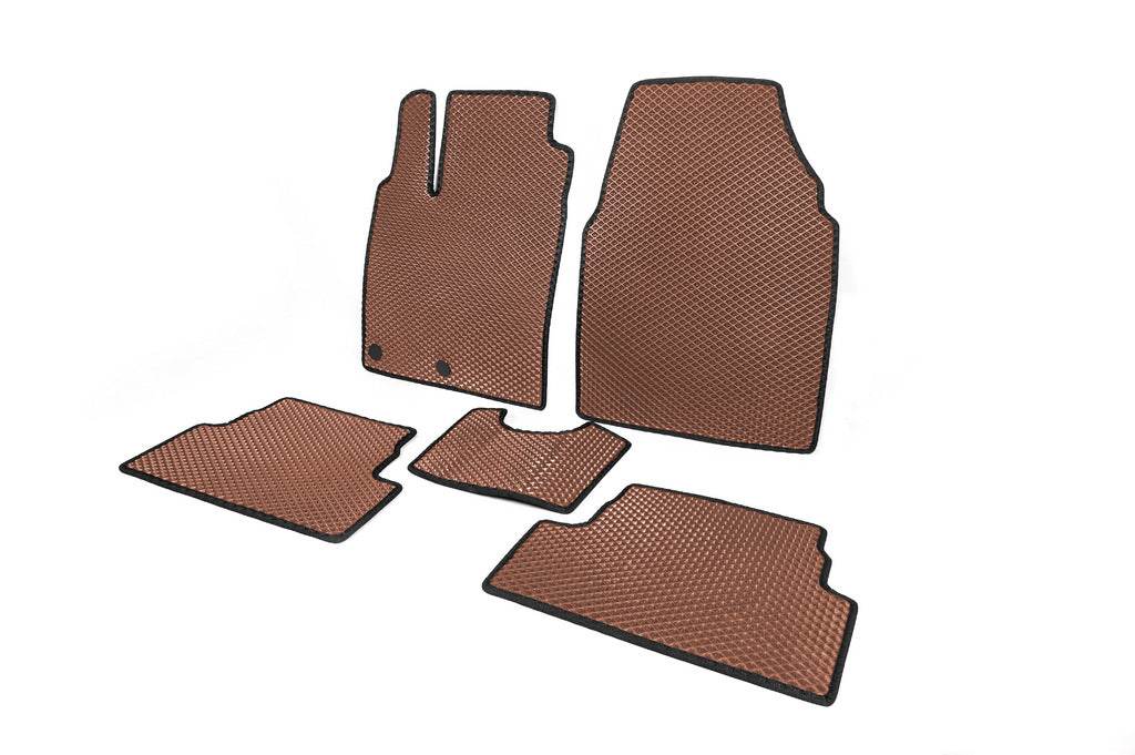 Mats (EVA, Brown) for Nissan Qashqai 2007-2010 - Reelken Auto
