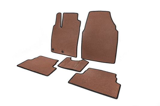 Mats (EVA, Brown) for Nissan Qashqai 2007-2010 - Reelken Auto