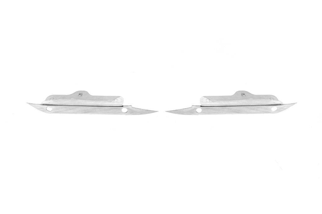 Chrome on parktronic (2 pcs., stainless steel) for Nissan Navara 2006-2015 - Reelken Auto