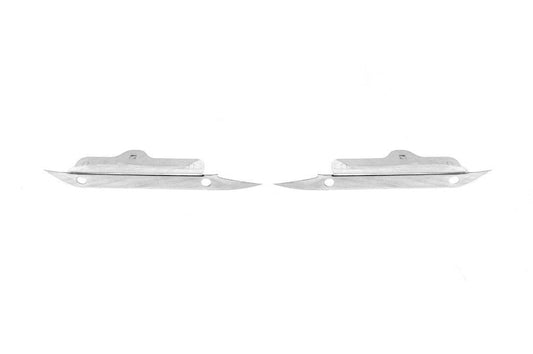 Chrome on parktronic (2 pcs., stainless steel) for Nissan Navara 2006-2015 - Reelken Auto