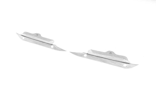 Chrome on parktronic (2 pcs., stainless steel) for Nissan Navara 2006-2015 - Reelken Auto