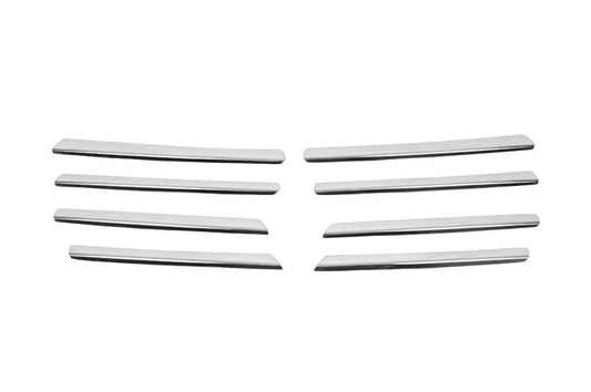 Pads on the grill from 2001-2007 (8 pieces, stainless steel) for Opel Vivaro 2001-2015 - Reelken Auto
