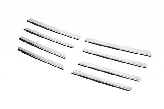 Pads on the grill from 2001-2007 (8 pieces, stainless steel) for Opel Vivaro 2001-2015 - Reelken Auto