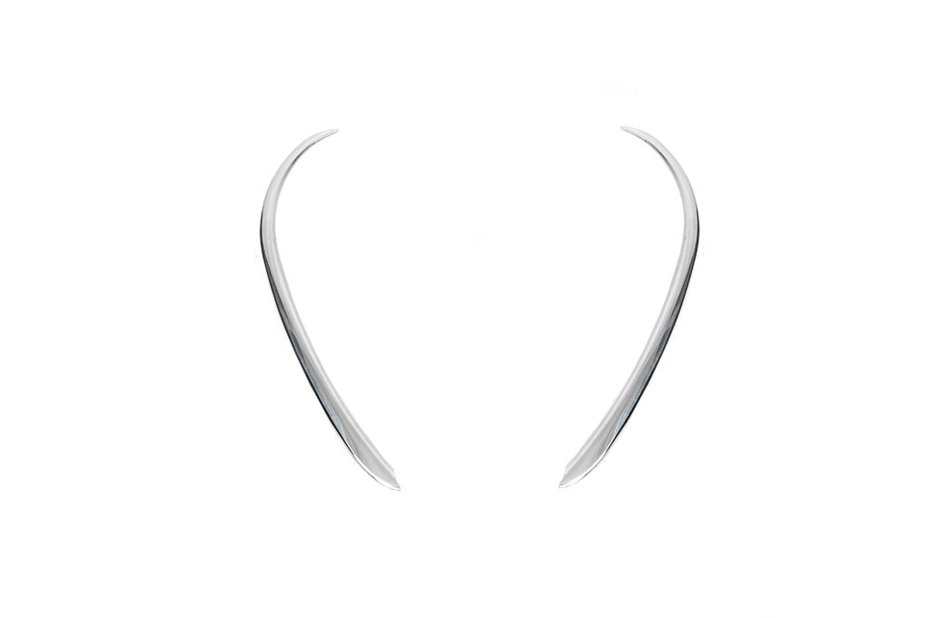 Chrome Rear Door Pillar Covers (2 pcs, Stainless Steel) for Toyota Hilux 2015- - image 2