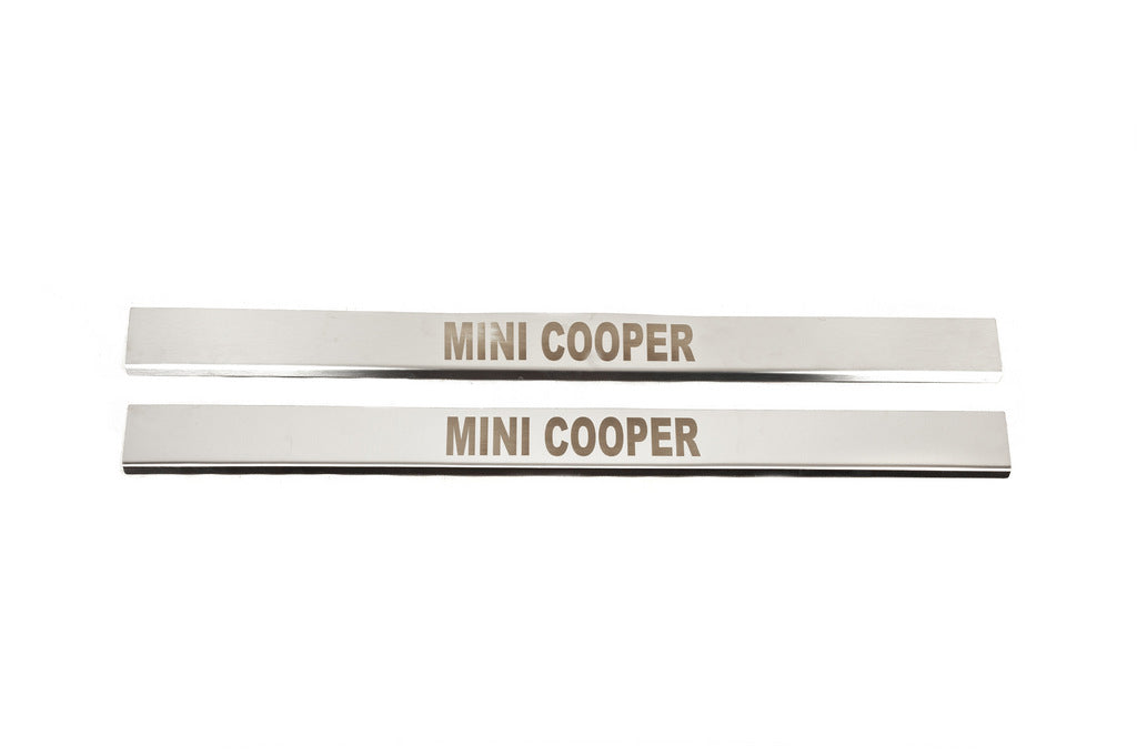 Door Sill Covers (Carmos, 2 pcs, Stainless Steel) for Mini Cooper R50/52/53 2000-2006 - image 2