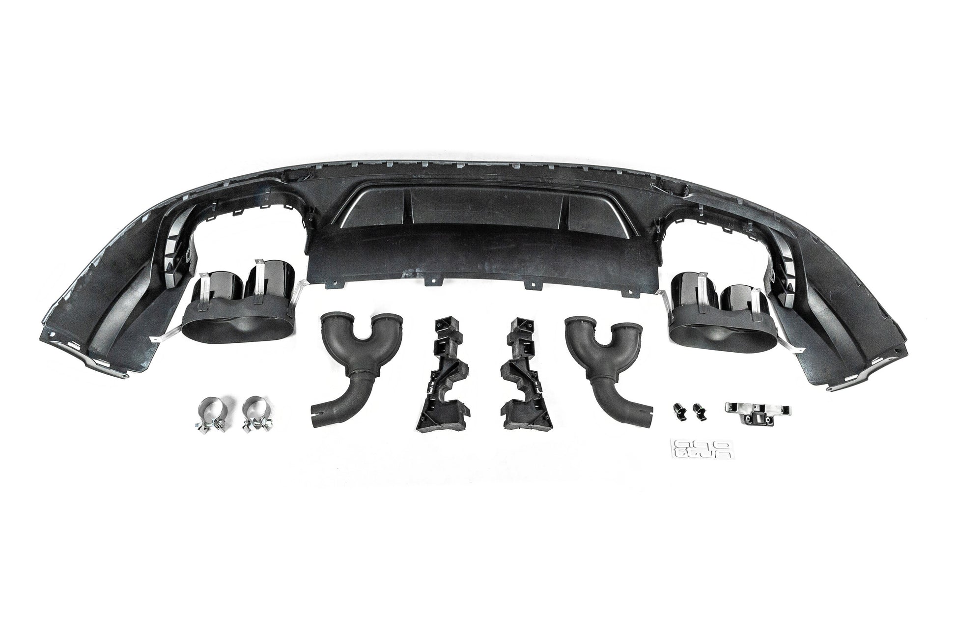 Rear Diffuser SQ5-Style (2017-2020, with Black Tips) for Audi Q5 2017-2025 - image 5