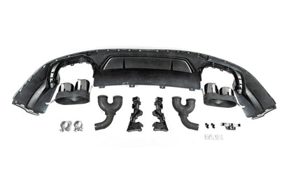 Rear Diffuser SQ5-Style (2017-2020, with Black Tips) for Audi Q5 2017-2025 - image 5
