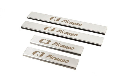 Door sills (Carmos) for Citroen C-3 Picasso 2010-2017 - Reelken Auto