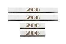 Carmos Door Sill Protectors (4 pcs, Stainless Steel) for Peugeot 206 1998-2024 - image 2