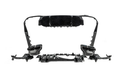 Rear Diffuser with Tips Black (for AMG/AMG-Line, E63 Design 2016-2020) for Mercedes E-сlass W213 2016-2023 - image 6