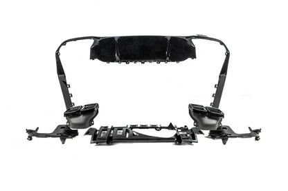Rear Diffuser with Tips E63-Design Black (for AMG/AMG-Line 2016-2020) for Mercedes E-сlass W213 2016-2023 - image 6